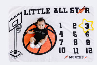 Basketball All Star Baby Blanket - Baby Sneakers Shop - unisex baby crochet shoes